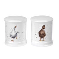 Royal Worcester Wrendale Salt & Pepper Set - Friends Since Egghood