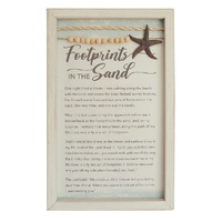 Footprints Framed Wall Plaque