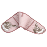 Wrendale Designs by Pimpernel Double Oven Gloves - 'Bathtime' Rabbit